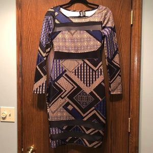 NWOT Long Sleeve, Fitted Dress
